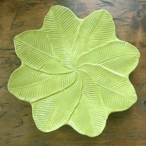 Neiman Marcus Lily Ambience Collection Lime Green Serving Plate